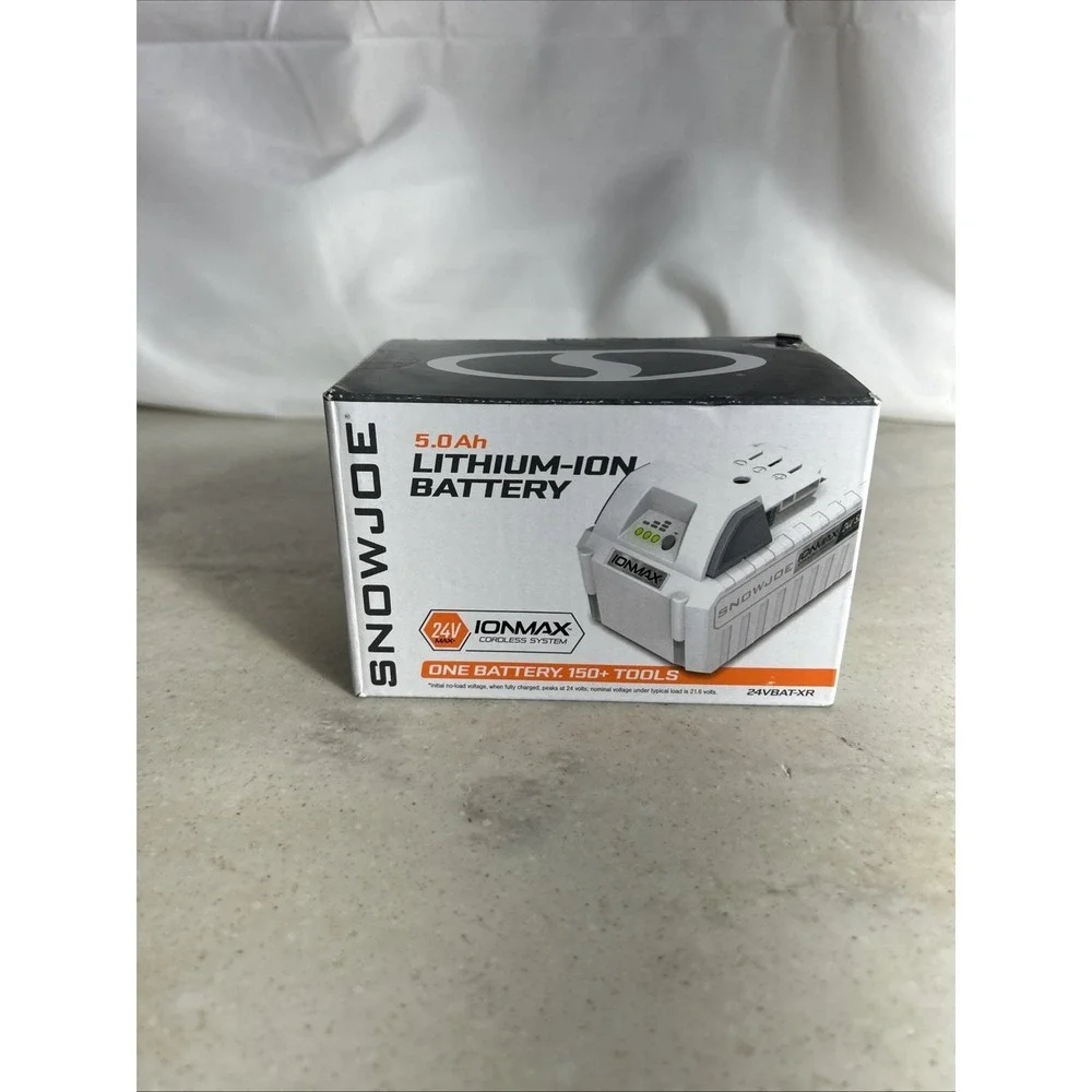 Snow Joe 24VBAT-XR 5Ah Li-Ion Battery - White